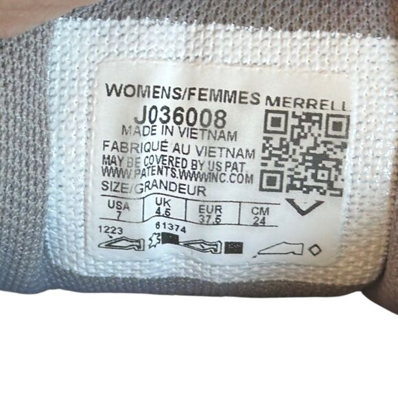 Merrell Gray and Black Athletic Shoes wrapt Paloma 7b - Picture 13 of 15